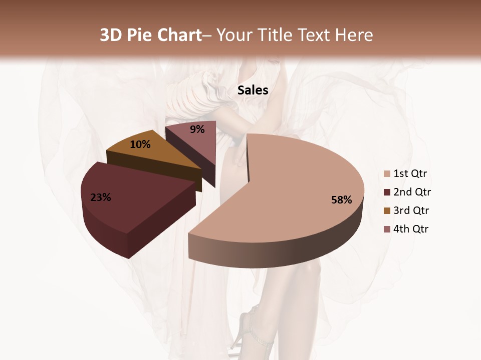 White Woman Vogue PowerPoint Template