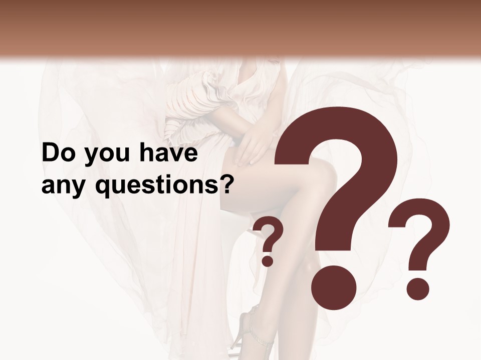 White Woman Vogue PowerPoint Template