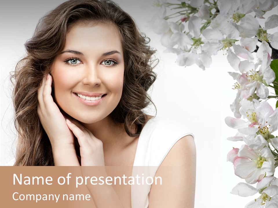 Beauty Hear Cosmetic PowerPoint Template