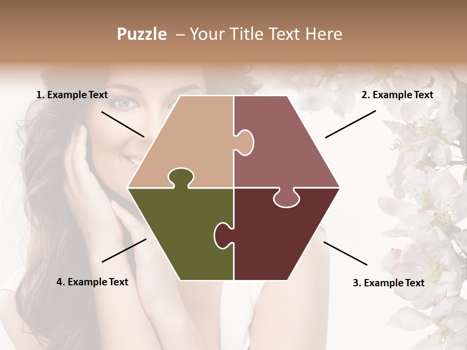 Beauty Hear Cosmetic PowerPoint Template