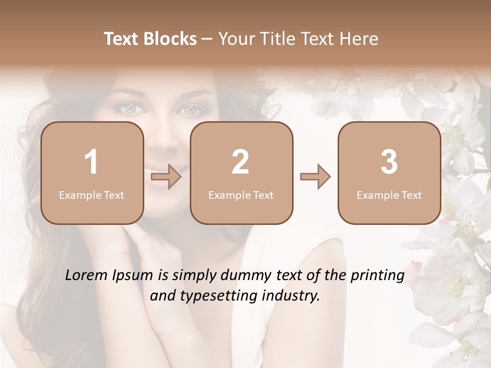 Beauty Hear Cosmetic PowerPoint Template