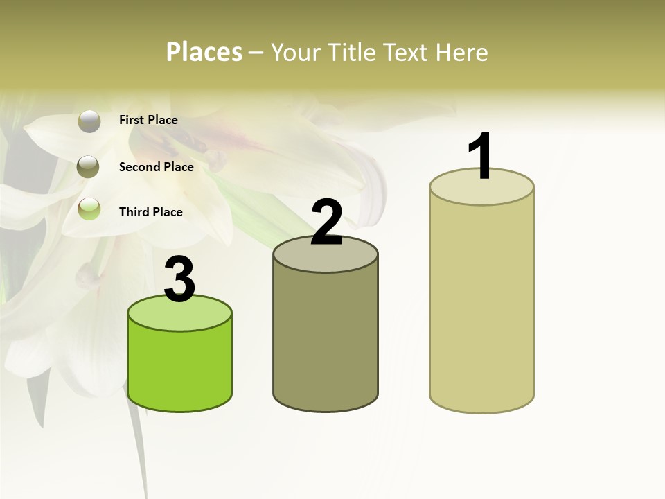 Beauty Lily Group PowerPoint Template