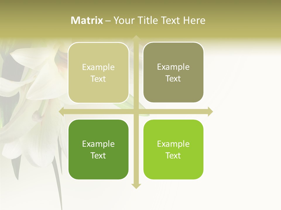 Beauty Lily Group PowerPoint Template