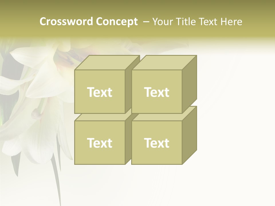 Beauty Lily Group PowerPoint Template