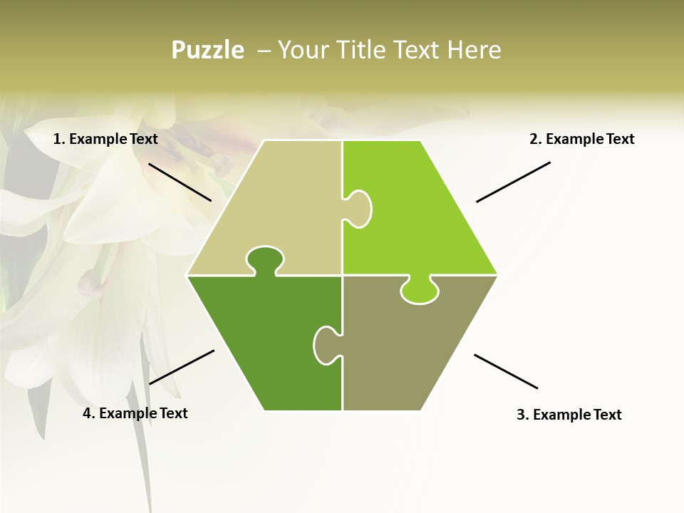 Beauty Lily Group PowerPoint Template