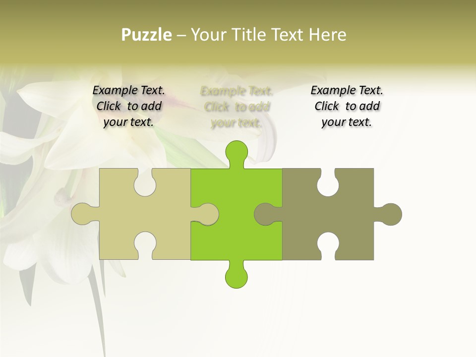 Beauty Lily Group PowerPoint Template