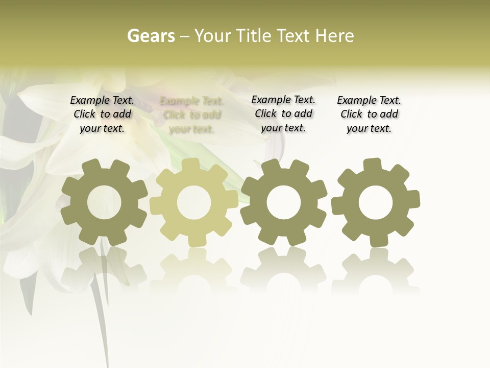 Beauty Lily Group PowerPoint Template