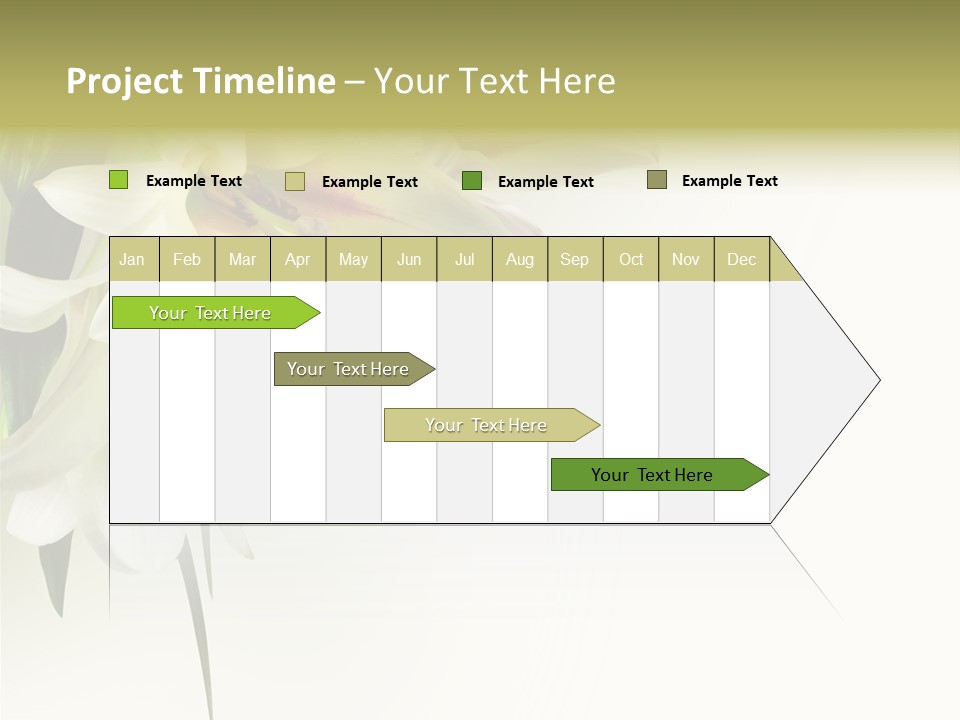 Beauty Lily Group PowerPoint Template