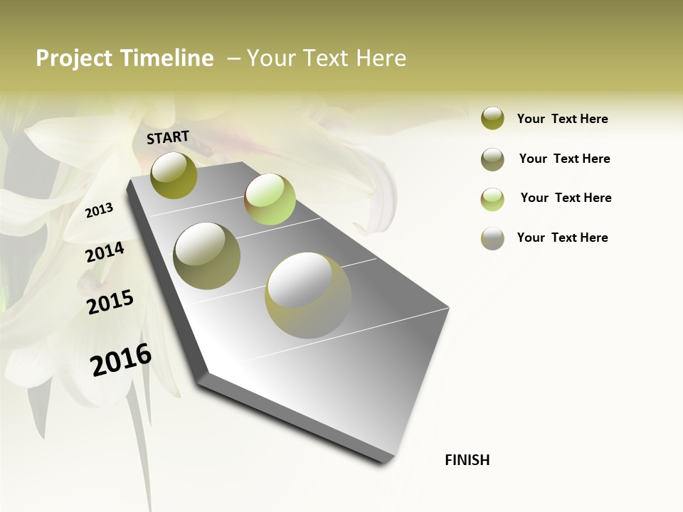Beauty Lily Group PowerPoint Template