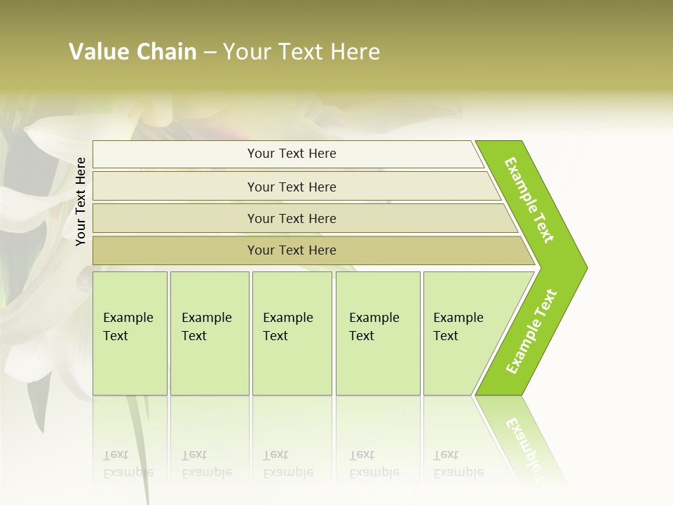 Beauty Lily Group PowerPoint Template