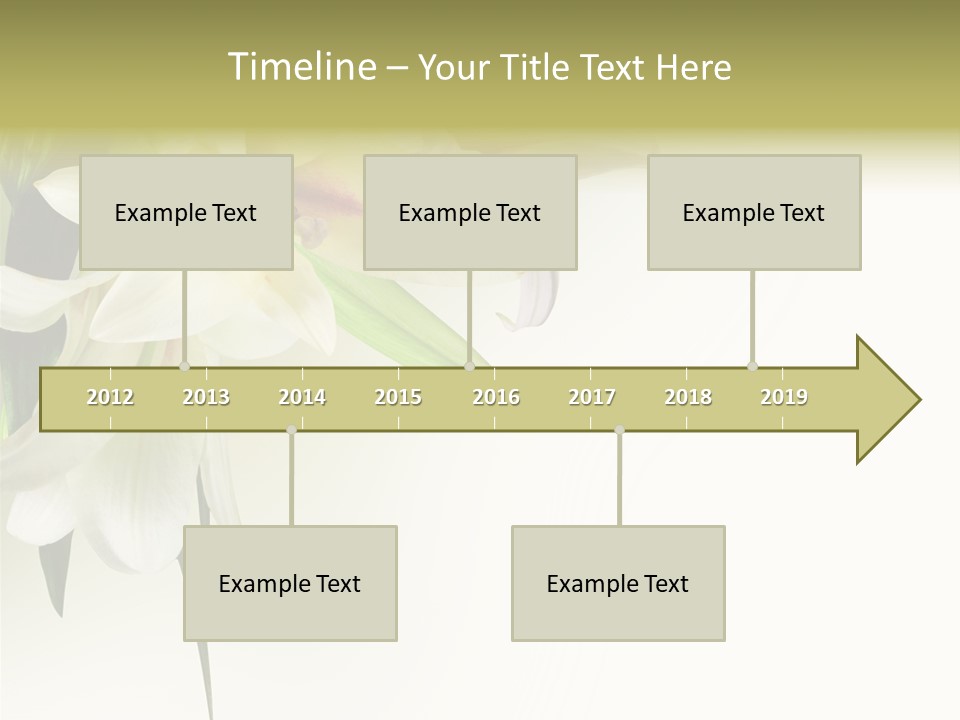 Beauty Lily Group PowerPoint Template