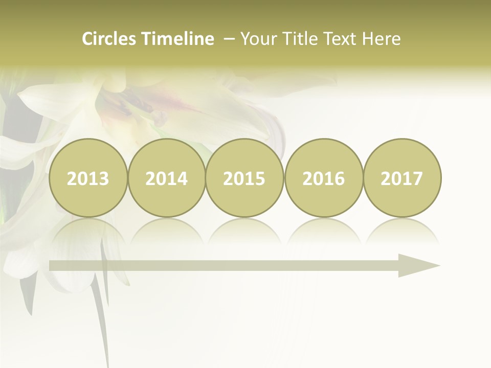 Beauty Lily Group PowerPoint Template