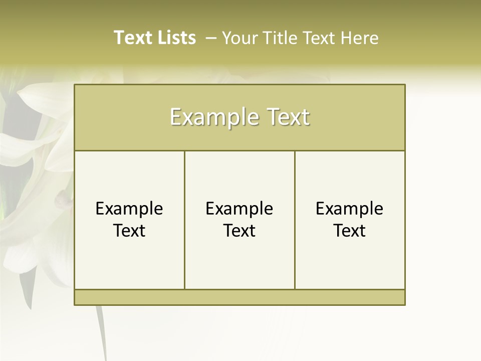 Beauty Lily Group PowerPoint Template