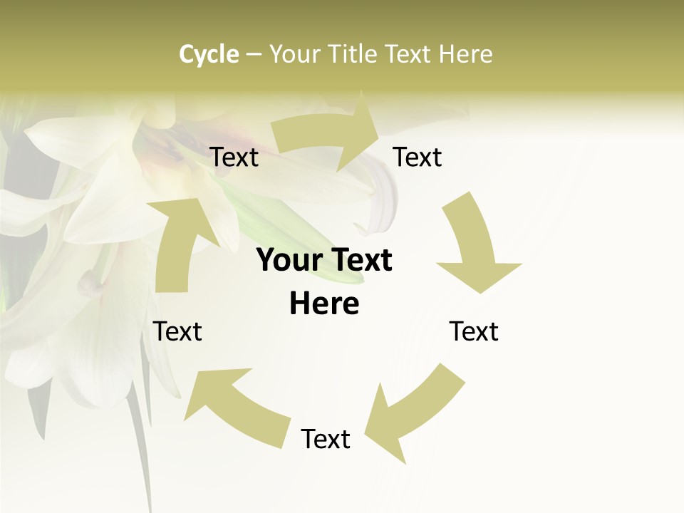 Beauty Lily Group PowerPoint Template