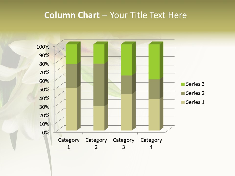 Beauty Lily Group PowerPoint Template