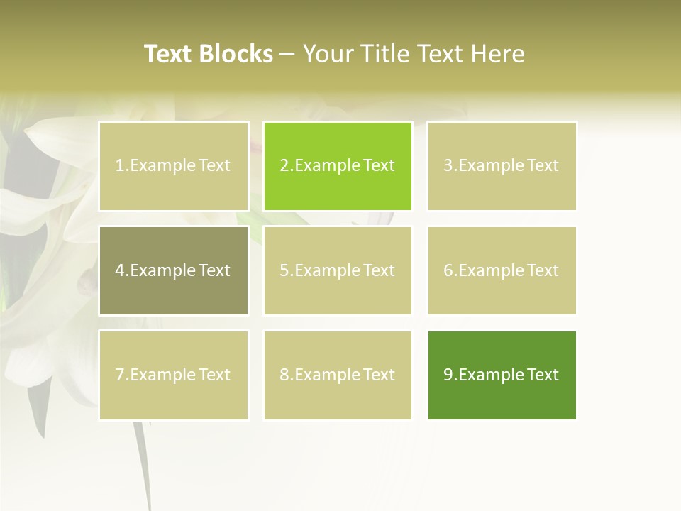 Beauty Lily Group PowerPoint Template