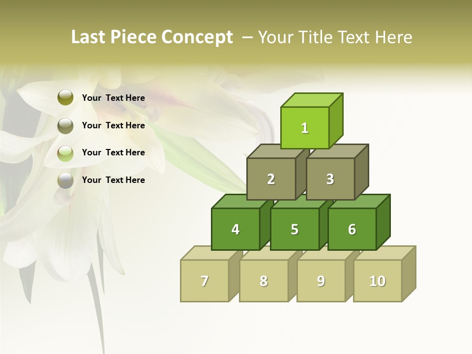 Beauty Lily Group PowerPoint Template