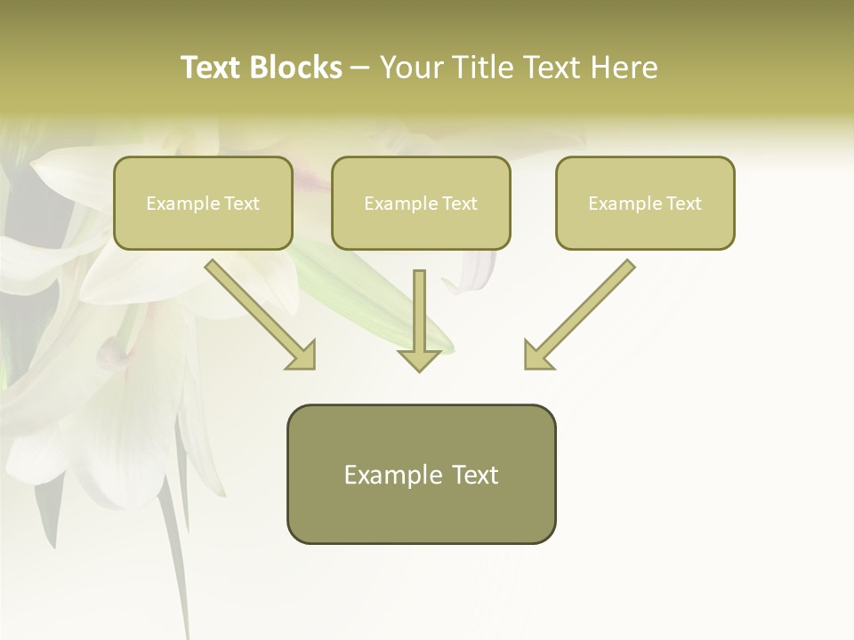 Beauty Lily Group PowerPoint Template