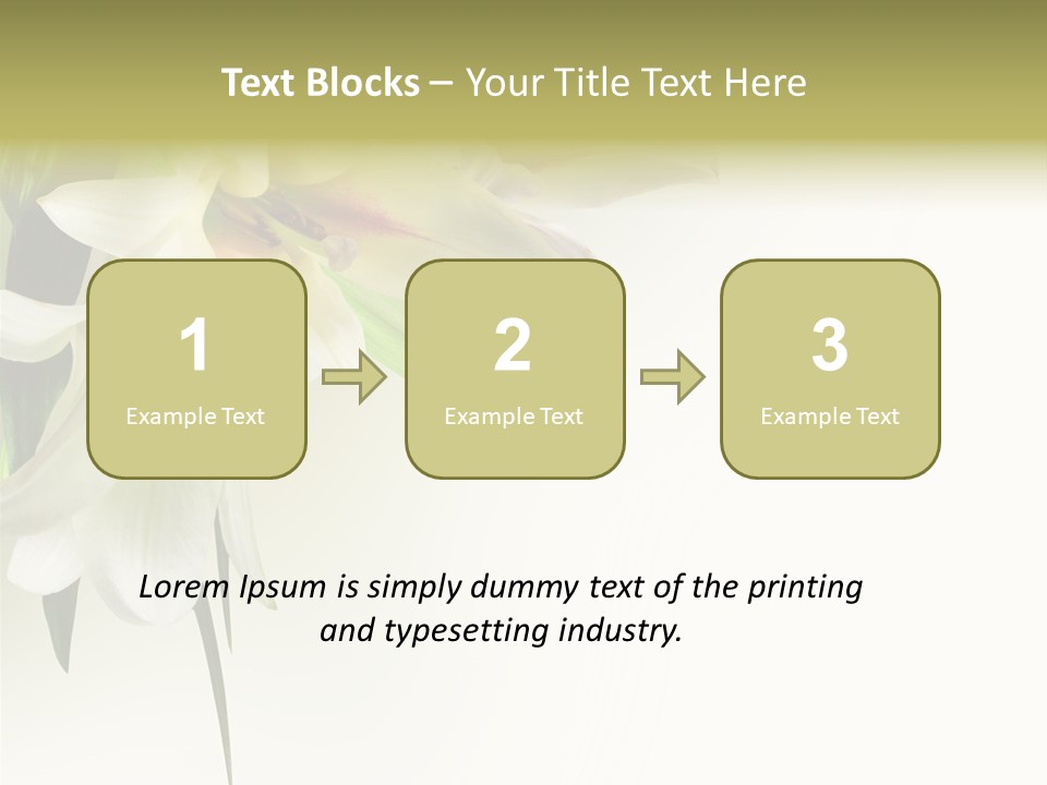 Beauty Lily Group PowerPoint Template