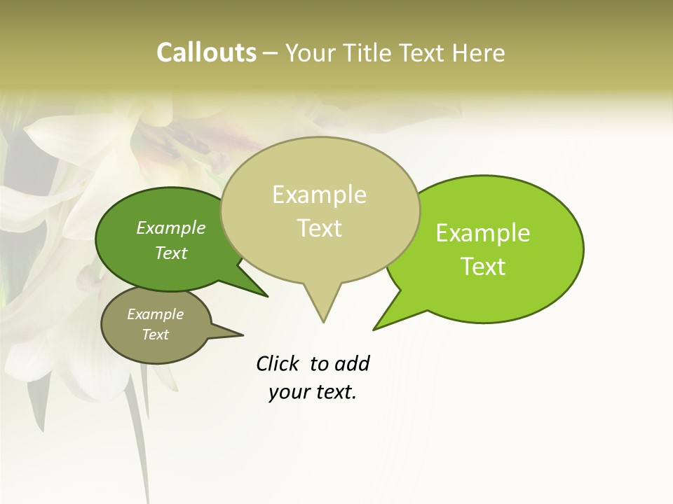 Beauty Lily Group PowerPoint Template