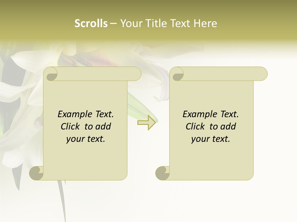 Beauty Lily Group PowerPoint Template