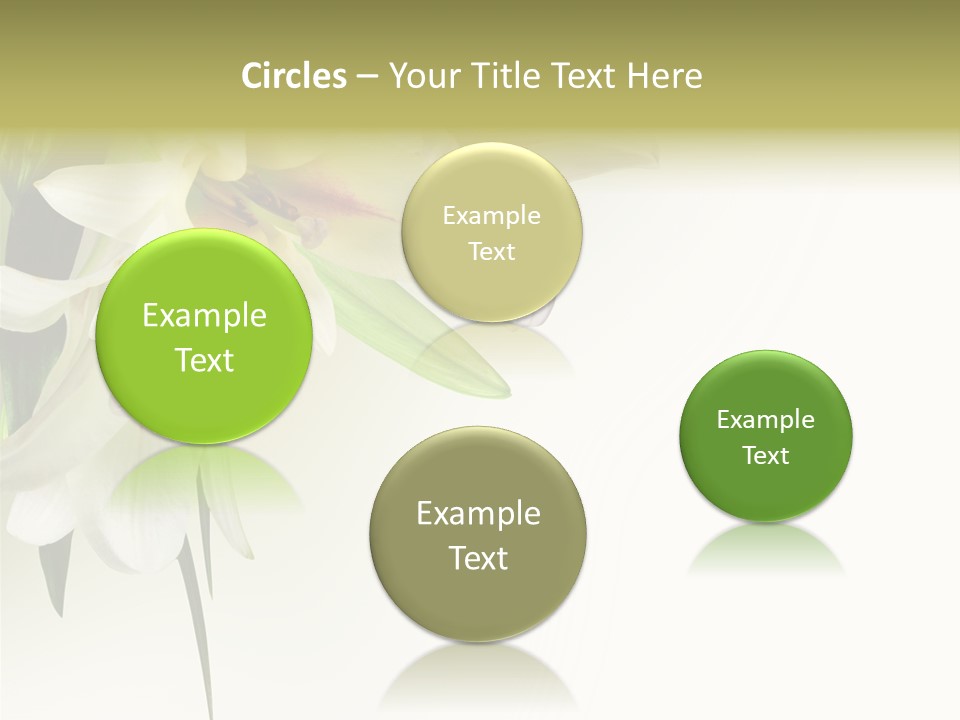 Beauty Lily Group PowerPoint Template