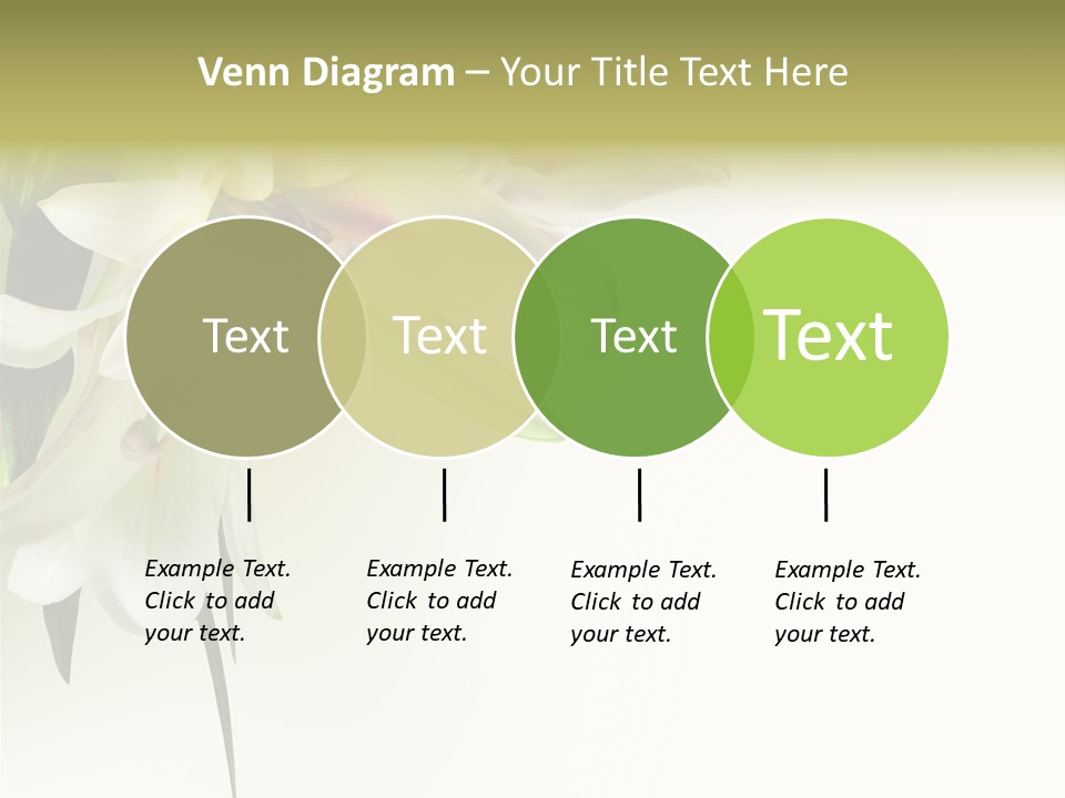 Beauty Lily Group PowerPoint Template