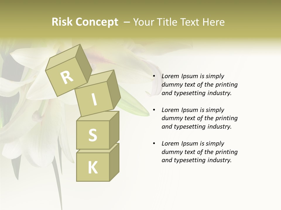 Beauty Lily Group PowerPoint Template