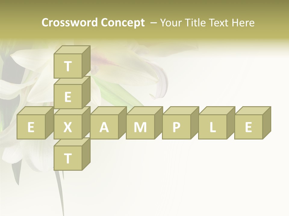 Beauty Lily Group PowerPoint Template