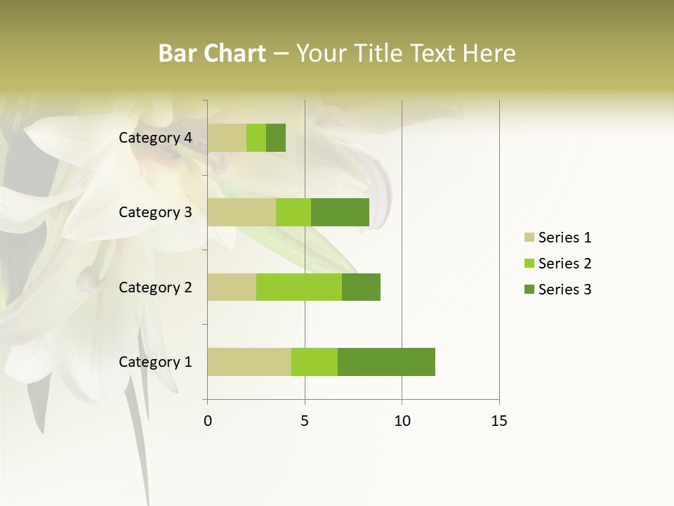 Beauty Lily Group PowerPoint Template