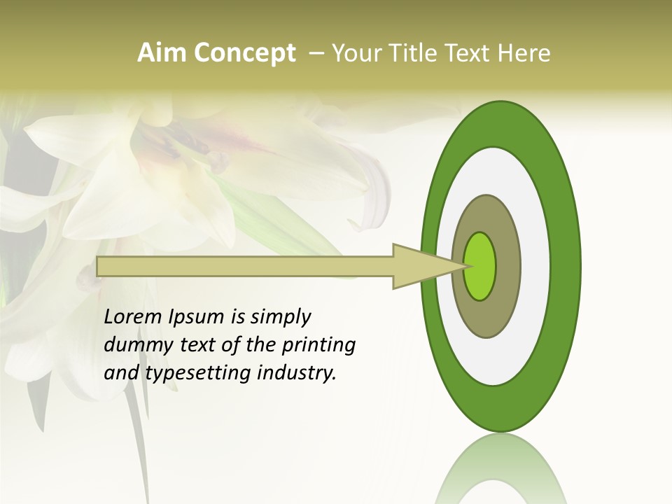 Beauty Lily Group PowerPoint Template