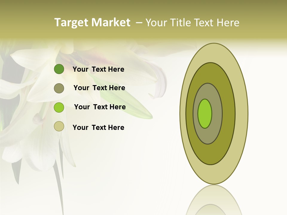 Beauty Lily Group PowerPoint Template