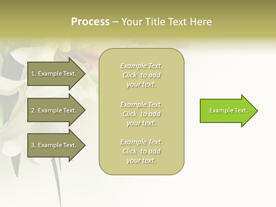 Beauty Lily Group PowerPoint Template