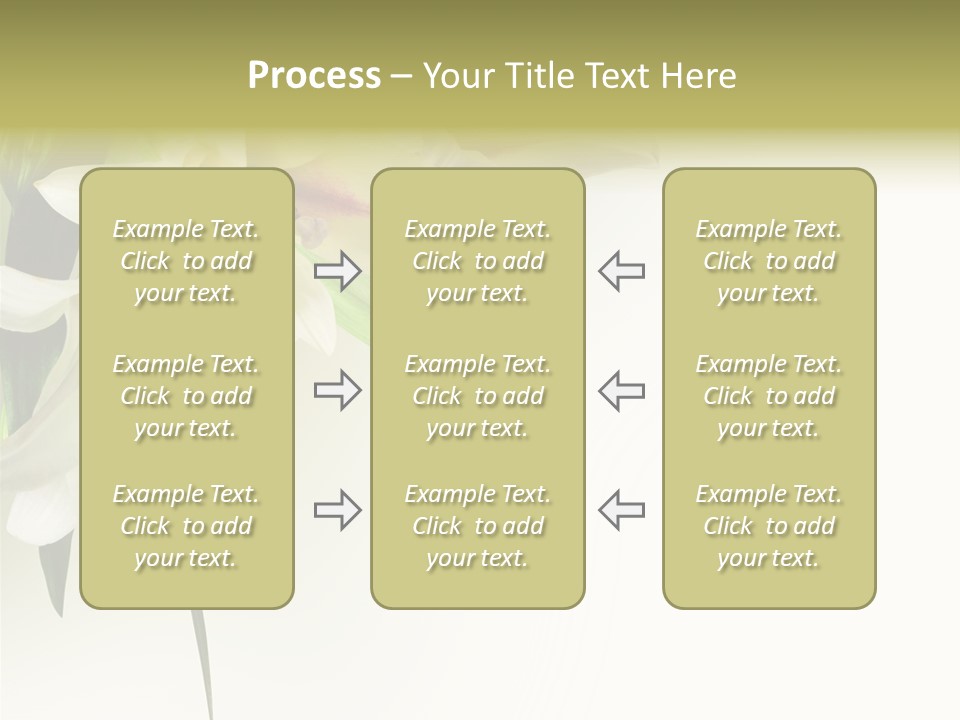 Beauty Lily Group PowerPoint Template
