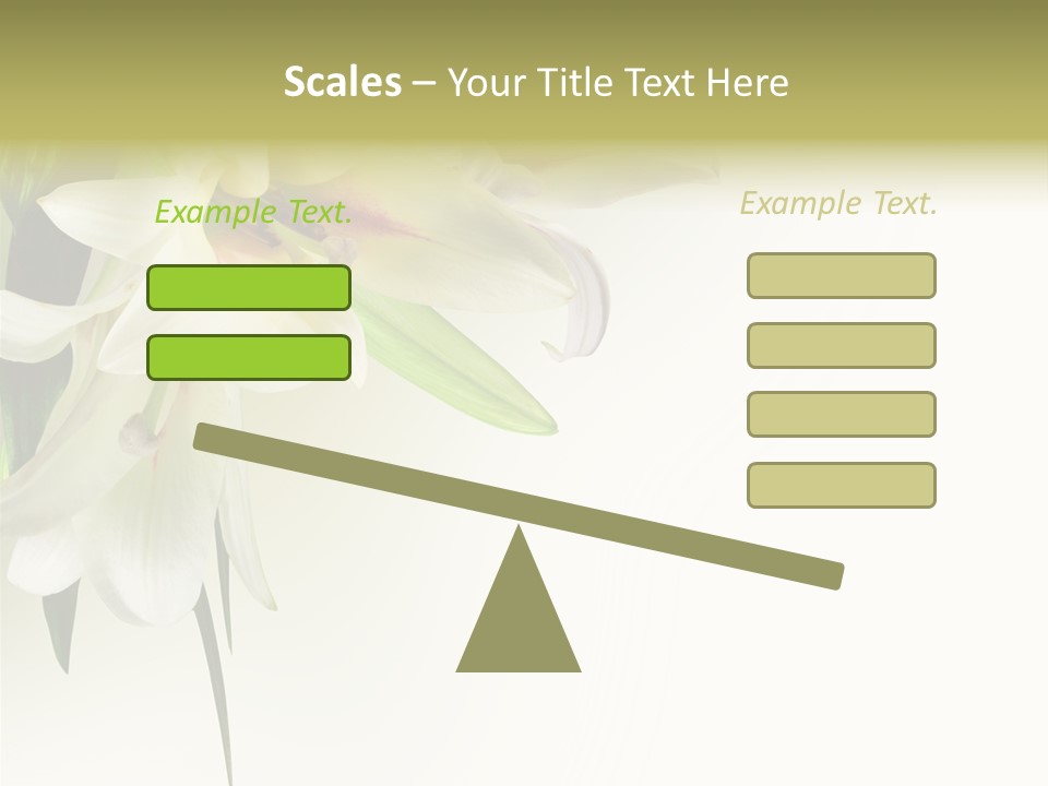 Beauty Lily Group PowerPoint Template