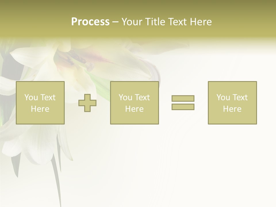 Beauty Lily Group PowerPoint Template