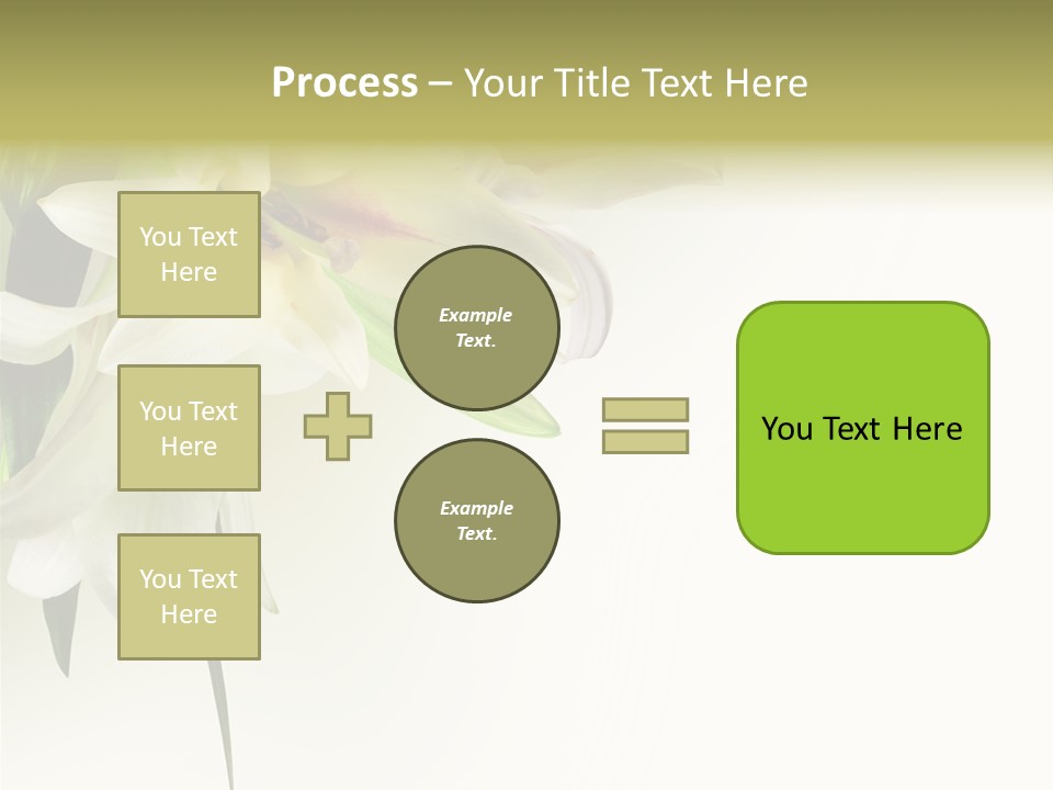 Beauty Lily Group PowerPoint Template