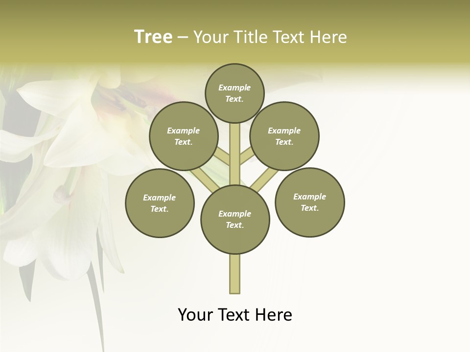 Beauty Lily Group PowerPoint Template