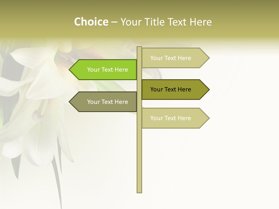 Beauty Lily Group PowerPoint Template