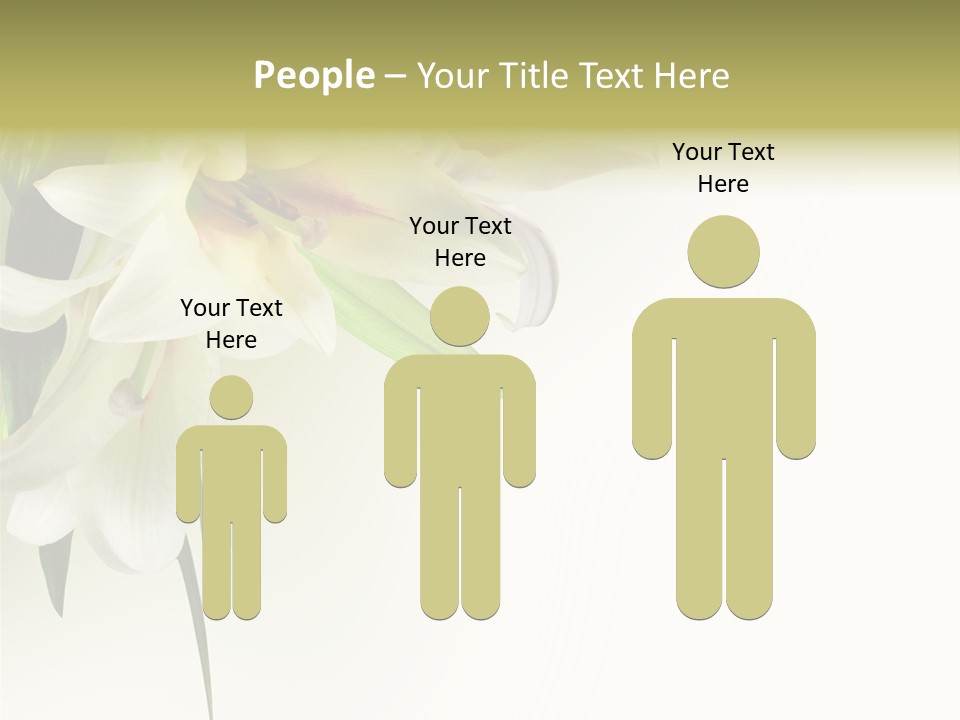 Beauty Lily Group PowerPoint Template