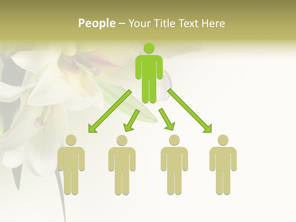 Beauty Lily Group PowerPoint Template