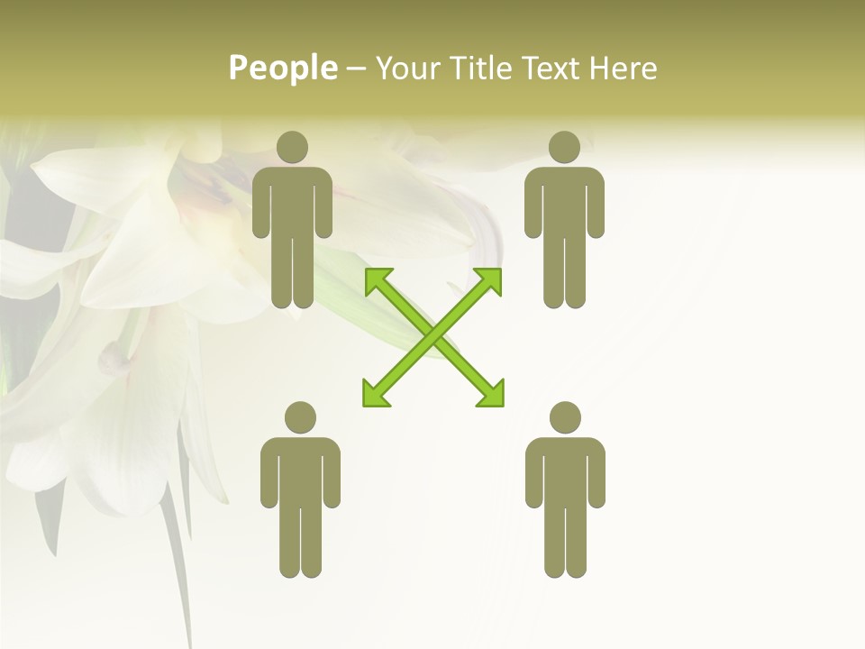 Beauty Lily Group PowerPoint Template