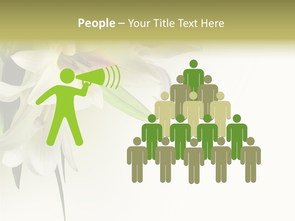 Beauty Lily Group PowerPoint Template