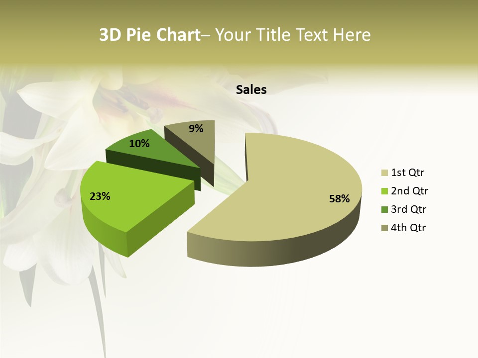 Beauty Lily Group PowerPoint Template