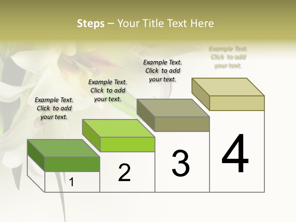 Beauty Lily Group PowerPoint Template