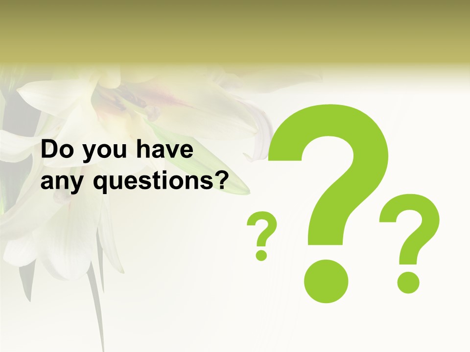 Beauty Lily Group PowerPoint Template