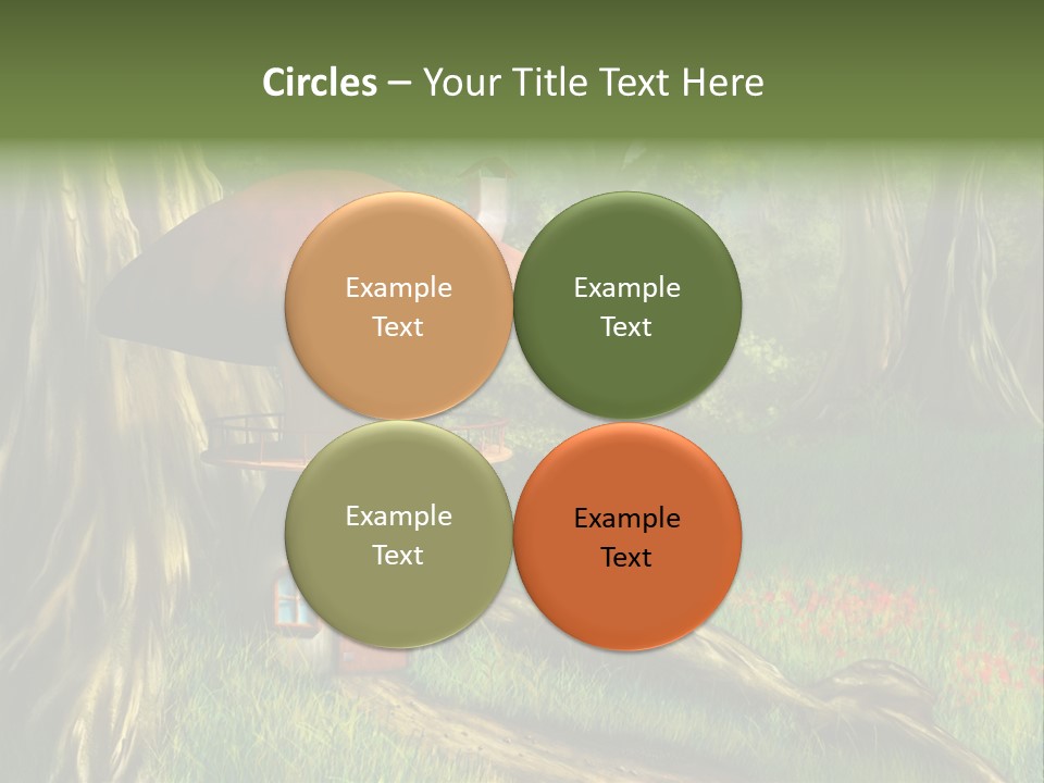 Green Fantasy Life PowerPoint Template