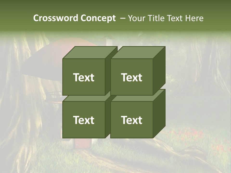 Green Fantasy Life PowerPoint Template