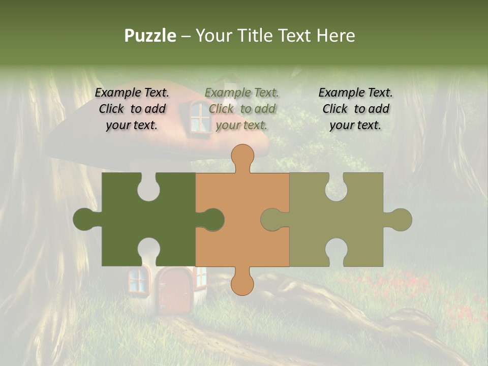 Green Fantasy Life PowerPoint Template