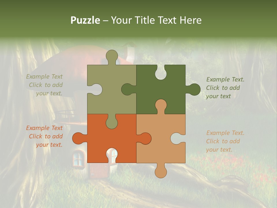 Green Fantasy Life PowerPoint Template